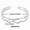 Non-Tarnish Elegant and Stylish Design Hollow 304 Stainless Steel Cuff Bangles for Women