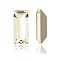 Preciosa® MAXIMA Crystal Fancy Stones, Czech Crystal, 435 26 212 Baguette, Dura Foiling, 00520 Light Gold Quartz, 7x3mm
