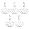 SUNNYCLUE 1 Box Sterling Silver Lotus Flower Charms Flower of Life Jewellery Pendants Hollow Lotus Dangle for DIY Jewellery Making Earring Necklace Bracelet Crafts Supplies