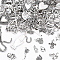 100Pcs 100 Styles Tibetan Style Alloy Charms, Mixed Shapes, Antique Silver, 9.5~55x8~40x1~7mm, Hole: 0.8~4mm, 1pc/style