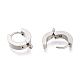 Фурнитура для сережек-колец huggie hoop из нержавеющей стали 201 STAS-A167-01C-P-3