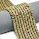 Природные Unakite бисер нитей G-P575-B25-6x1mm-1
