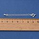 Латунные концы стойки с цепочкой и застежками KK-F873-01S-02-3