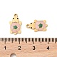 Подвески из нержавеющей стали 304 с эмалью STAS-S156-01G-09-3