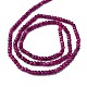Натуральные рубиновые бисерные пряди X-G-L597-B01-01-4