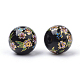 Печатные стеклянные бусины GFB-Q001-12mm-A03-2