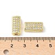 Латунные микро проложить кубического циркония бусы KK-C104-10G-3