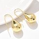 Серьги-подвески из латуни в форме слезы EJEW-B132-06G-3