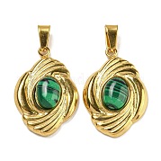 Синтетического малахита подвески STAS-U024-15G-07