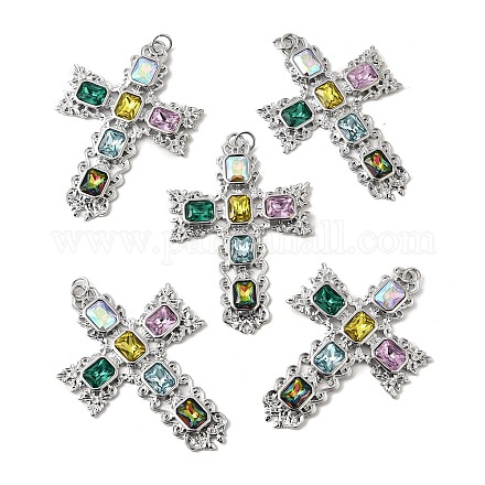 Латунные микро проложить кубического циркония подвески KK-U072-39P-1