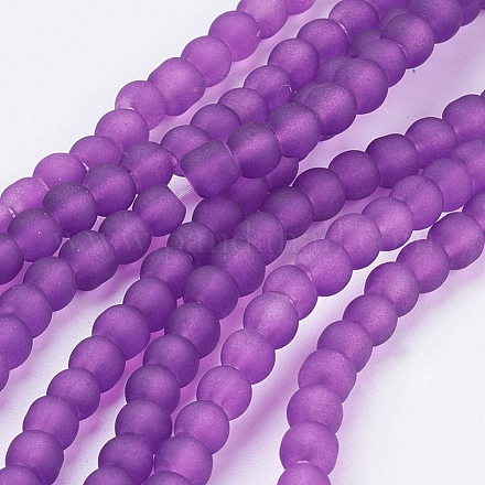 Прозрачные стеклянные бусины GLAA-S031-4mm-36-1
