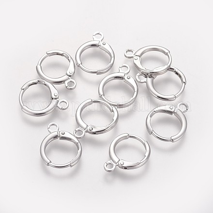Латунные серьги-обручи KK-L179-04P-A-1