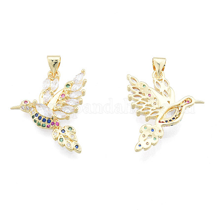 Латунные подвески из микро-паве ZIRC-N039-269-1