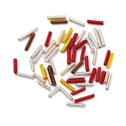 Латунные спиральные бусины из проволоки KK-C070-01-1