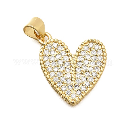 Латунные микро проложить кубического циркония подвески X-KK-C087-19G-1