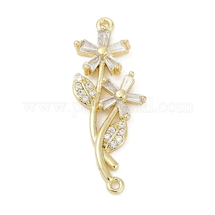 Латунные прозрачные подвески из кубического циркония KK-Z094-06G-03-1