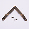 Iron Hinge, with Screw, Jewelry Box Accessories, Antique Bronze, 79x10x8mm, Hole: 3.8mm, Screw: 10.5x4.5mm, Unfold: 148x10x7mm