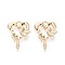 Alloy Pendants, Heart with Butterfly, Golden, 20x14x4mm, Hole: 1.6mm