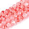 Baking Paint Glass Beads Strands, Round, Light Coral, 8~8.5mm, Hole: 1~1.2mm, about 105~106pcs/strand, 30.71~31.10 inch(78~79cm)