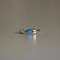Alloy Cuff Rings for Couple, Luminous in the Dark, Heart, Platinum, Dodger Blue, Inner Diameter: 15~20mm