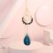 Natural Sodalite Chip Wrapped Moon Hanging Ornaments, Glass Teardrop and Agate Slices Tassel Suncatchers for Home Outdoor Decoration, 430mm