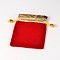 Velvet Jewelry Bag, Rectangle, Red, 9.5x6.9cm