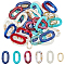 SUPERFINDINGS 200pcs Acrylic Linking Rings Chain 6 Colors Open Quick Link Ring Plastic Connectors Imitation Gemstone Oval Linking Chians for Necklace Phone Decoration DIY Jewelry Making