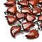 Natural Red Jasper Pendants, with 201 Stainless Steel Finding, Heart, 22x15~16.5x6mm, Hole: 5x7mm