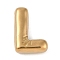 Ion Plating(IP) 304 Stainless Steel Pendants, Real 18K Gold Plated, Letter L, 18x12.5x5mm, Hole: 2mm