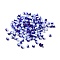 6/0 Opaque Glass Seed Beads, Round Hole, Rondelle, Medium Blue, 4~4.5x3~4mm, Hole: 0.8~1.5mm