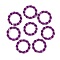 Aluminum Quick Link Connectors, Twisted Round Ring, Dark Orchid, 24~24.5x3.5~4mm, Inner Diameter: 17~17.5mm
