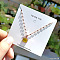 Colorful Rhinestone Pendant Necklace Minimalist Style Fashion Jewelry