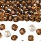 Preciosa® MAXIMA Crystal Fancy Stones, Czech Crystal, 435 36 132 Cushion Square, Dura Foiling, 10220 Smoked Topaz, 10x10mm