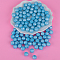 Round Silicone Focal Beads, Pale Turquoise, 15mm, Hole: 2mm