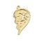 Brass Micro Pave Cubic Zirconia Pendants, Heart Charms, Lead Free & Cadmium Free, Long-Lasting Plated, Real 18K Gold Plated, 23x13.5x2mm, Hole: 1.5mm