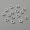 Zinc Alloy Open Jump Rings, Baking Painted, Ring, White, 6x1mm, 18 Gauge, Inner Diameter: 4mm, about 100pcs/bag
