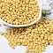 6/0 Opaque Baking Paint Glass Seed Beads, Teardrop, Light Khaki, 4.5~5x4x3~3.5mm, Hole: 0.9mm, about 125pcs/10g