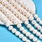 Natural Cultured Freshwater Pearl Beads Strands, Potato, Grade 4A, Snow, 11~13mm, Hole: 0.6mm, about 33pcs/strand, 13.78~13.9 inch(35~35.3cm)