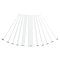 11Pcs 11 Style Acrylic Bookbinding Rulers, Clear, 200x20x2.5mm, Pin: 2~30mm, 1pc/style