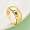 Brass Cuff Rings, Cadmium Free & Nickel Free & Lead Free, Open Rings, Star, Real 18K Gold Plated, 10mm, Inner Diameter: Adjustable