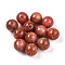Resin Beads, Round, Two Tone, Sandy Brown, 8mm, Hole: 2mm