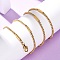 2MM 304 Stainless Steel Column Box Chain Necklaces, with Lobster Claw Clasps, Ion Plating(IP), Golden, 23.62 inch(60cm)