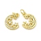 Brass Micro Pave Cubic Zirconia Charms, Cadmium Free & Nickel Free & Lead Free, with Jump Ring, Moon with Star Charms, Golden, 14.8x11.8x2mm, Hole: 2.5mm
