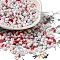 Baking Paint Glass Seed Beads, Round Hole, Teardrop, FireBrick, 5~5.5x4~5x3~3.5mm, Hole: 1.2mm, about 55pcs/10g