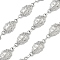 304 Stainless Steel Insects Link Chains, Soldered, with Spool, Stainless Steel Color, 15x7.5x2.5mm