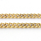 Unwelded Iron Cuban Link Chains, Chunky Curb Chains, with Spool, Golden, 9.5x8.6x2mm, about 82.02 Feet(25m)/roll