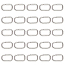PandaHall about 200pcs Stainless Steel Oval Open Jump Rings for Bracelet Necklace Jewelry Finding 11x6mm