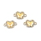 Alloy Crystal Rhinestone Connector Charms, with Acrylic, Light Gold, Butterfly, Yellow, 18x10.5mm, Hole: 2mm