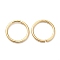 Brass Open Jump Rings, Round Rings, Cadmium Free & Nickel Free & Lead Free, Real 18K Gold Plated, 18 Gauge, 12x1mm, Inner Diameter: 10mm