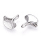 Non-Tarnish 304 Stainless Steel Charms, Manual Polishing, Ginkgo Leaf Charm, Stainless Steel Color, 13x12.5x4mm, Hole: 2x3.5mm